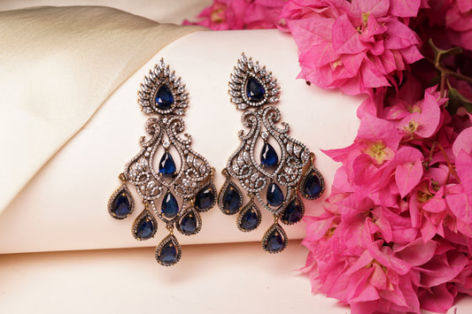 Blue stone Ad Earring H1-193