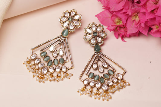Mint Polki Earring H1-203
