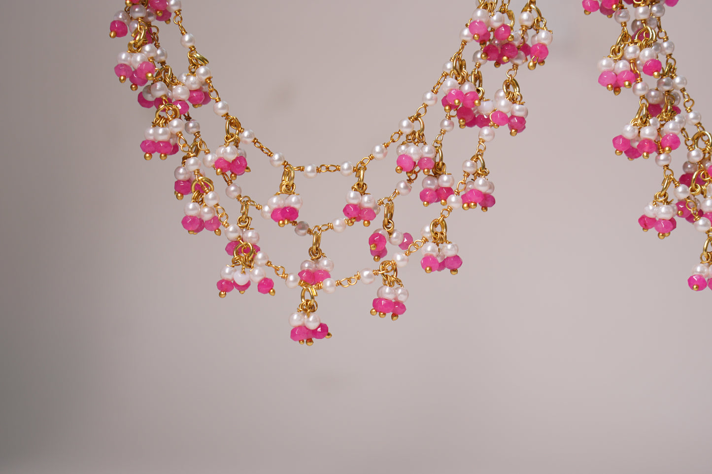 Beads 3 line ear chain (H1-211)
