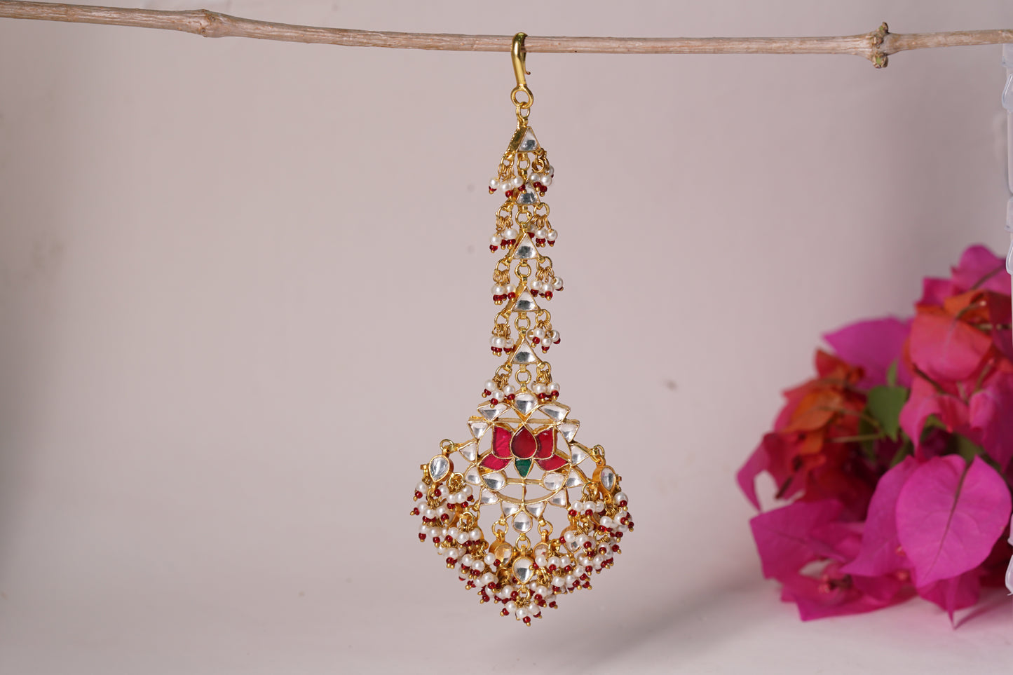 Kundan Maang Tikka H1-217