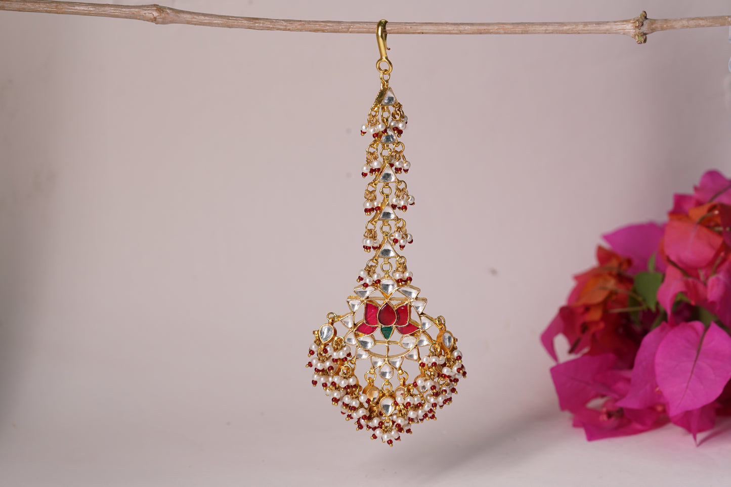 Kundan Maang Tikka H1-217