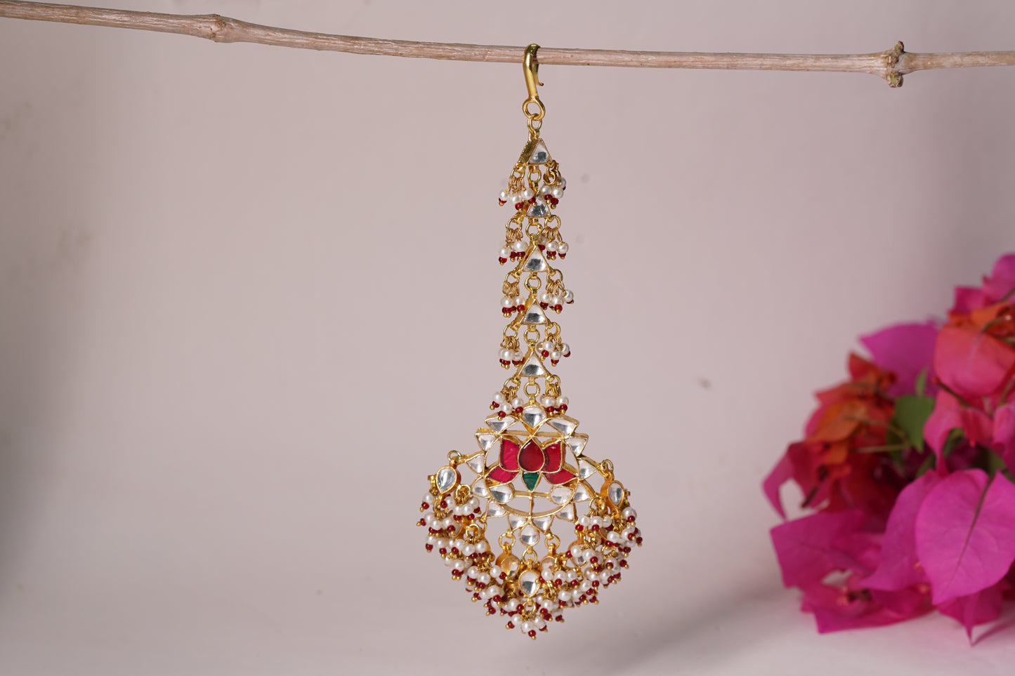 Kundan Maang Tikka H1-217