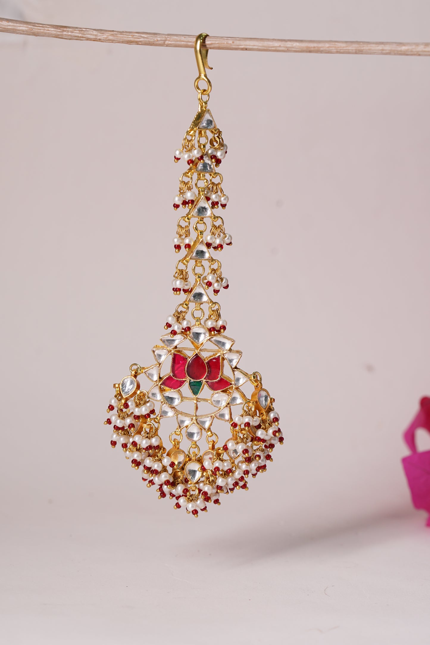 Kundan Maang Tikka H1-217
