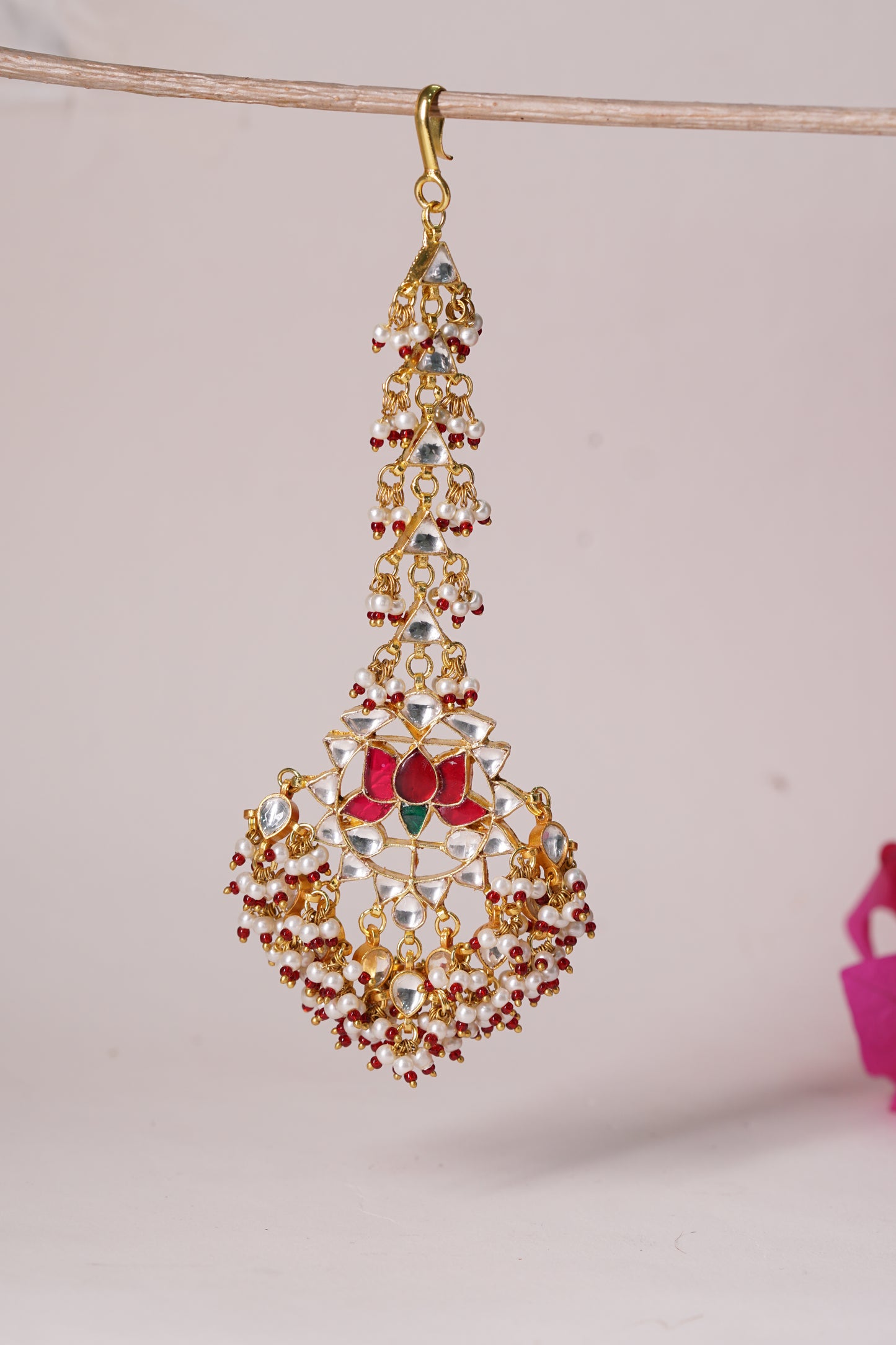 Kundan Maang Tikka H1-217