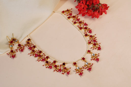 Kundan necklace set H4-03
