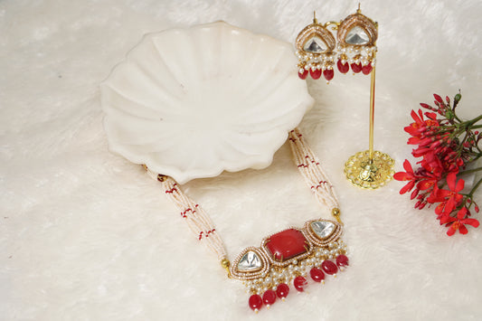 Polki necklace set H1-221