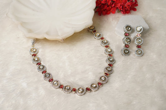 Polki Necklace set 4-7770
