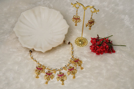 Kundan necklace set H1-228