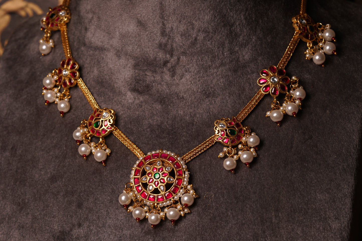KUNDAN NECKLACE (4-8334)(U)
