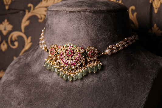 KUNDAN choker(4-8284)(K)