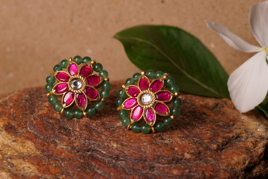 Kundan studs 1-4485 (k)