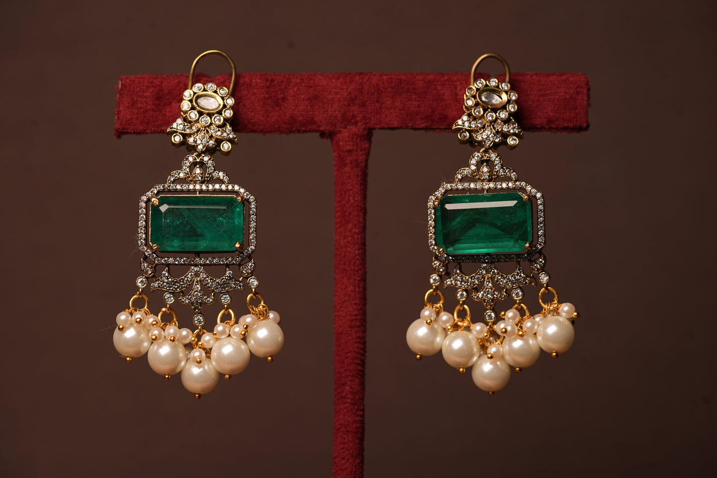 Polki earring (1-4343(B)