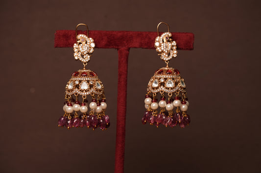 polki jhumki 1-4494(B)